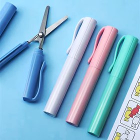 Resim Kompakt Paslanmaz Çelik Katlanır Makas - Ergonomik, Paslanmaya Karşı Dirençli, El İşleri, Ofis ve Dış Mekan Kullanımı İçin 