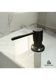 Resim İsaoğlu Yapı Antrasit Sıvı Sabunluk Antrasit Gri Ankastre Mutfak Sabunluk Diğer 