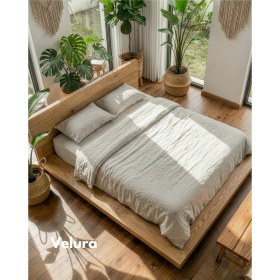 Resim Velura Home & Living Voga Karyola- Naturel 