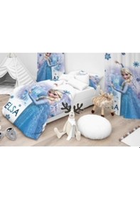 Resim Elsa Dijital Baskı Tek Kişilik Nevresim Takımı 
