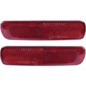 Resim Symbee Toyota Land Cruiser İçin 1 Çift Araba Arka Tampon Reflektör Fren Lambası 