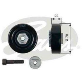 Resim GATES ALTERNATOR GERGI RULMANI (CHEVROLET : AVEO 1.2 08 / SPARK 1.2 10 ) - T36408 