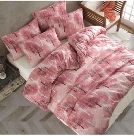 Resim Ranforce Kumaşından Tek Kişilik Nevresim Seti 160x220 Bordo 