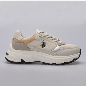 Resim U.S. Polo Assn. 4S VIAVAI 4PR Kadın Bej Sneaker 