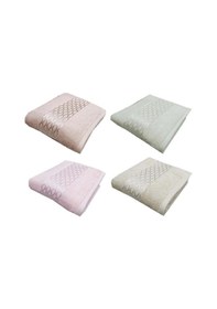 Resim 4 Adet Pamuklu El-yüz Havlusu 50x80 -elissa Bej+pudra+krem+taş Karışık 