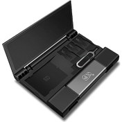 Resim Xiyyadms Usb3.1 Hızlı Çift Kart Okuyucu Ve Saklama Kutusu - Sd/tf Kartlar İçin Taşınabilir Çözüm 