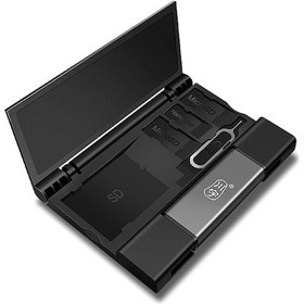 Resim Xiyyadms Usb3.1 Hızlı Çift Kart Okuyucu Ve Saklama Kutusu - Sd/tf Kartlar İçin Taşınabilir Çözüm 