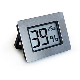 Resim Aek-Tech Metal Çerçeve Dijital Higrometre Termometre Nem Ölçer Humidor Puro Kutusu 