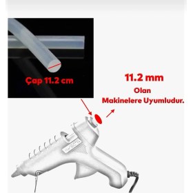 Resim Piton Kalın Mum Silikon 11.2 mm Sıcak Silikon Çubuğu Mum 1 kg 