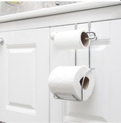 Resim Dolap Kapağı Askısı Organizer 2 Li Tuvalet Kağıtlıgı Askısı. 