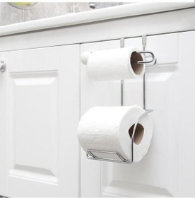 Resim Dolap Kapağı Askısı Organizer 2 Li Tuvalet Kağıtlıgı Askısı. 