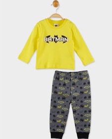 Resim Batman Lisanslı Erkek Bebek Baskılı Pijama Takımı 19937 