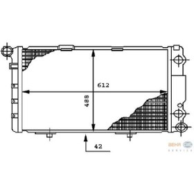 Resim BEHR Cr 282 000p A1245000002 Mercedes Tüm Araçlar Su Radyatörü 124 