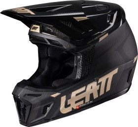 Resim Leatt GPX 9.5 Karbon V25 Enduro Motosiklet Kaskı + Velocity 6.5 Iriz Gözlük Siyah XL 