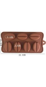 Resim Marsilyan- Kahve Çekirdeği Şekilli Silikon Kalıp 