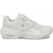 Resim Lumberjack Jaguar Kalın Memory Foam Tabanlı Günlük Kadın Sneaker Ayakkabı Kırık Beyaz 