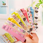Resim 1 Adet Sevimli Pastel & Çok Renkli Hayvan Yapışkan Notlar - Pati Baskı, Kalp ve Kemik Desenleriyle Yuvarlak Köşeli Öz-Yapışkanlı Scrapbook Kağıdı Tablo Tasarımıyla Bullet Journaling, Planlayıcılar, Albümleme için Ideal (Sarı, Yeşil, Bej, Siyah, Beyaz) – Okul Ofis Ev Organizasyonu Üzerine Mükemmel, Şirin Tematik Aksesuar Dekor, Not Defterleri 