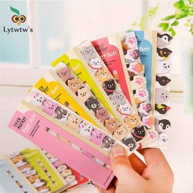 Resim 1 Adet Sevimli Pastel & Çok Renkli Hayvan Yapışkan Notlar - Pati Baskı, Kalp ve Kemik Desenleriyle Yuvarlak Köşeli Öz-Yapışkanlı Scrapbook Kağıdı Tablo Tasarımıyla Bullet Journaling, Planlayıcılar, Albümleme için Ideal (Sarı, Yeşil, Bej, Siyah, Beyaz) – Okul Ofis Ev Organizasyonu Üzerine Mükemmel, Şirin Tematik Aksesuar Dekor, Not Defterleri 