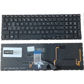 Resim Hp İle Uyumlu Omen 15 L24369-001, 15 L24369-141 Klavye Rgb Işıklı Siyah Tr 