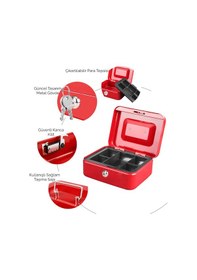 Resim Mühlen Cash Box Cb200 Orta Boy Taşınabilir Para Çekmecesi / Kutusu 