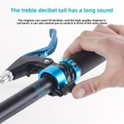 Resim 1 adet 90dB Yüksek Sesli Bisiklet Zili, 4 Renk Seçeneği - Dağ/Yol Bisikletleri & Genç Sürücüler için Uygun, Ergonomik Tutma Yeri Montajı, Temel Bisiklet Güvenlik Ekipmanı 