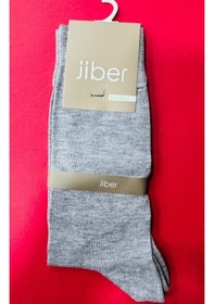 Resim Jiber Erkek Bambu Soket Çorap 6 Çift-5500 Gri Melanj 
