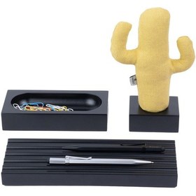 Resim Kayigo Woody Siyah Üçlü Ofis Seti - Sarı Cactus 