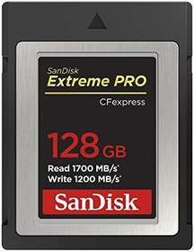 Resim SanDisk Extreme PRO 128GB 1700MB/s CFexpress Type B Hafıza Kartı 