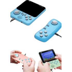 Resim TKÇ Çift Konsol 666 Adet Retro Oyun El Atarisi Taşınabilir 3.5 Inç Ekran 