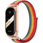 Resim Sones Xiaomi Mi Band 8 Mijobs Cs Durumda Hava Alabilir Naylon Döngü Saat Kordonu 