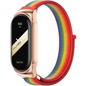 Resim Sones Xiaomi Mi Band 8 Mijobs Cs Durumda Hava Alabilir Naylon Döngü Saat Kordonu 