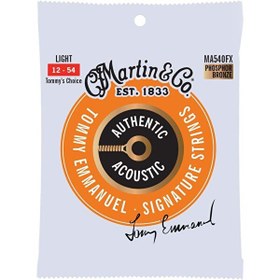 Resim Martin & Co MA540FX Flex Core Phosphor Bronze "Tommy Emmanuel's Choice" Akustik Gitar Teli Light 12-54 