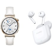 Resim Huawei Watch GT 5 41 MM Akıllı Saat (Huawei Türkiye Garantili) Beyaz Deri+Huawei Freebuds SE 2 Bluetooth 5.3 Beyaz Kulaklık 
