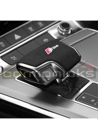 Resim Alcantara S-Line A7 Rs7 Süet Kaplama Vites Topuzu Kapağı 