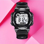 Resim Gaojunshop01 Siyah Spor Dijital Genç Kol Saati Alarm Kronometre Tarih Plastik Kasa Diğer 