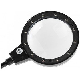 Resim 12 Led Clipslı Işıklı Büyüteç.Işıklı Masa Lambası Çalışma Lambası 