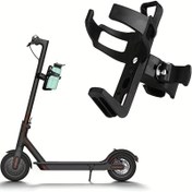 Resim 1 adet Bisiklet Su Şişesi Tutucu, 360 Derece Dönebilen Bardak Tutucu, Bisiklet Elektrikli Scooter Dağ Bisikleti için Uygun 