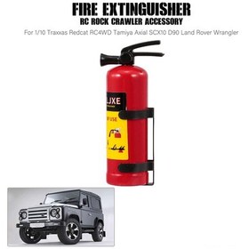 Resim Symbee 1/10 Rc Tırmanış Arabası İçin Kırmızı Plastik Yangın Söndürücü, Traxxas Redcat Rc4wd Tamiya Axial Scx10 D90 Land Rover Wrangler Uyumlu Kırmızı 