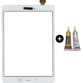 Resim Samsung Galaxy Tab A Sm-t555 Uyumlu Hk Dokunmatik Beyaz + B7000 