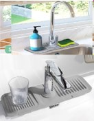 Resim Elastik Mutfak Banyo Musluk Matı Düzenleyici Kaydırmaz Taban Orga 