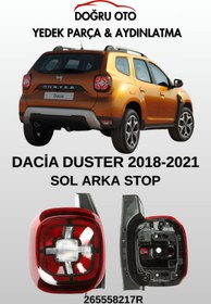 Resim DOĞRU TİCARET AUTO PARTS Dacia Duster Arka Stop Sol 2018 2021 Model Uyumlu 