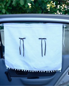 Resim Store Araba Perdesi - Siyah Kurdele Temalı Perde 60x50cm 