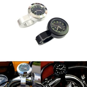 Resim 7/8'' ila 1'' Motosikletler için Evrensel Motosiklet Modifikasyon Gidon Saati, Çift, ATV, Scooter, Off-Road ve Chopper için Uygun. 