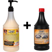 Resim Dtx Kimya Ponza'lı (Talaşlı) El Temizleme Kremi ( Sabunu) 1 kg & Oto, Motor ve Tır Yıkama Sıvısı 1 Litre 