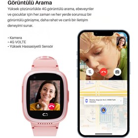 Resim Piranha 9930 4G Kameralı Çocuk Takip Saati Mavi | SIM Kartlı | GPS & Wi-Fi | Kamera & Konum Takip 