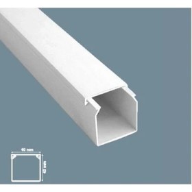 Resim Mutlusan 40X40 Yapışkansız Kablo Kanalı 50 Metre 