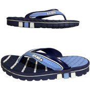 Resim Calx Erkek Lacivert Mavi Parmak Arası Plaj Günlük Yürüyüş Terlik 