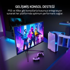 Resim Gamepower Lucid S50 24.5'' 500Hz 0.2ms Fast Va E Spor 10 Bit Pivot Rgb Gaming Monitör 