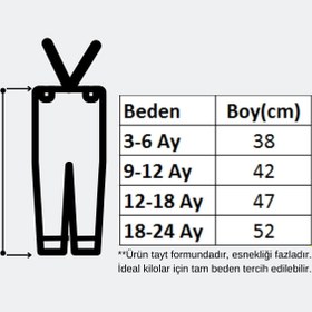 Resim Minytrendy 2'li Set Kız Erkek Bebek 4 Mevsim Çapraz Askılı Esnek Triko Bebek Tayt Pantolon Yenidoğan Tulum 