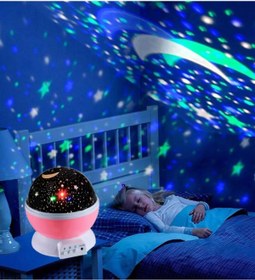 Resim Laraheiser Çocuk Odası Masa Lambası Gökyüzü Projeksiyon Gece Lambası Yıldızlı Gece Lambası Mavi 